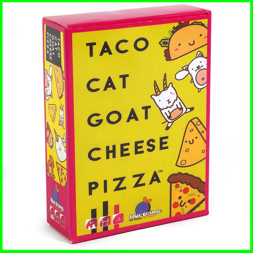 英文版火腿披萨家庭聚会游戏卡片Taco cat goat cheese pizaa