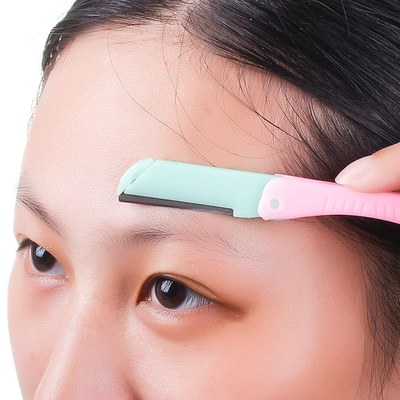 折叠修眉刀带可替换修眉刀片套装女生专业画眉毛神器美容化妆工具