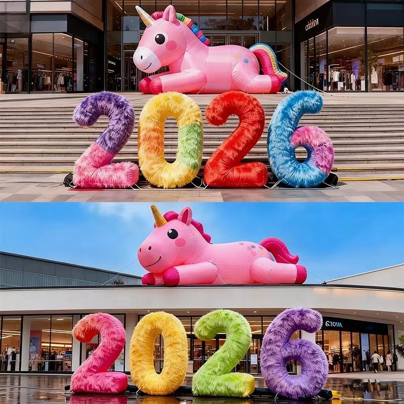 充气马年春节吉祥物气模