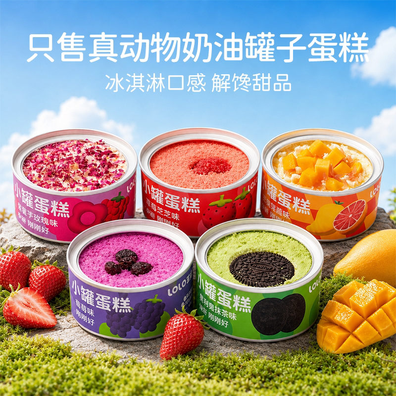 芝洛洛盒子蛋糕千层慕斯甜品零食罐子蛋糕办公室下午茶工位零食