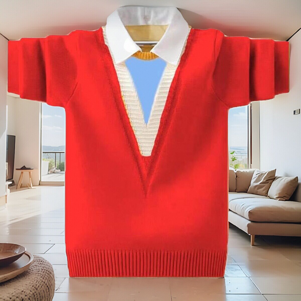 纯棉男童毛衣针织衫中大童圆领长袖套头加厚保暖秋冬男孩打底衫潮