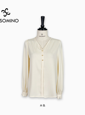 AESOMINO/衣莎美诺春秋长袖衬衫绿色Y057CA187