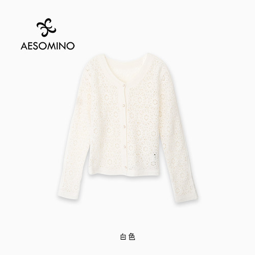 【新品】AESOMINO衣莎美诺春秋针织开衫Y657C3209