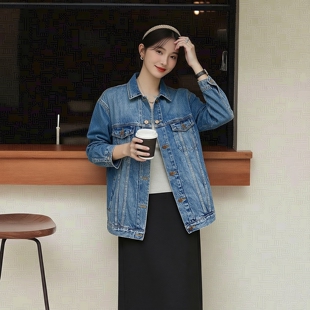 新品 衣莎美诺春秋休闲牛仔衣服短外套女简约上衣棉单排扣C9229