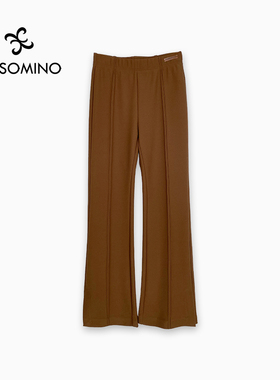 加绒微喇叭休闲裤Y293D2285