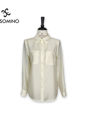 Aesomino/衣莎美诺衬衫杏色Y285C2758