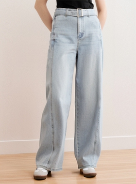 【新】牛仔裤女春秋休闲宽松香蕉裤长裤子镰刀裤弯刀裤Y062C0531