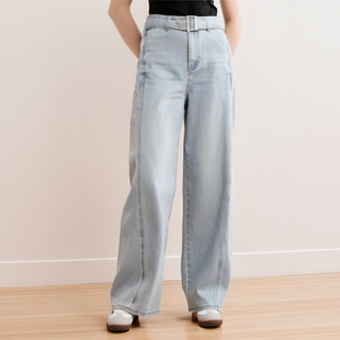 女春秋休闲宽松香蕉裤 牛仔裤 长裤 子镰刀裤 Y062C0531 弯刀裤 新