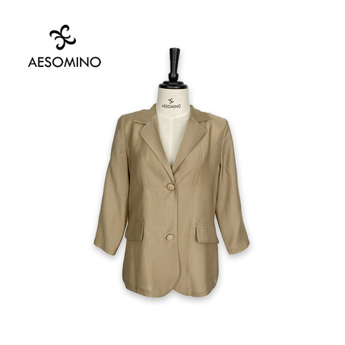 Aesomino/衣莎美诺西装外套咖色Y069A22353