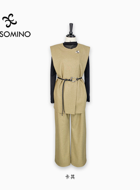 【新品】Aesomino/衣莎美诺春秋四件套时尚马夹套Y364CA003