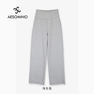 空气棉直筒阔腿裤 春秋休闲打底运动女裤 多色Y661C2508 新