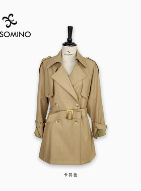 【特卖】衣莎美诺春秋中长款风衣女外套Y411C3462