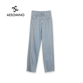 女裤 Aesomino 衣莎美诺夏牛仔裤 蓝色Y353BZ205