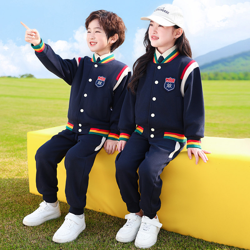 校服套装2025新款小学生英伦风棒球服运动会班服三件套幼儿园园服