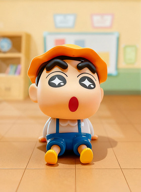 正版蜡笔小新排排坐摇摇乐摇头桌面摆件办公室家居装饰汽车载礼品