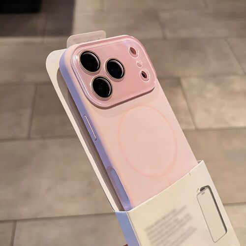 ins高级感水晶镜头17液态硅胶苹果17promax手机壳磁吸iPhone16Pro新款15全包14男女13情侣16防摔ProMax保护套