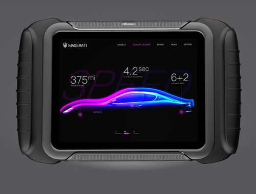 专用朗仁PS80Pro汽车检测仪屏幕贴膜防蓝光防窥类纸膜纤维钢化膜