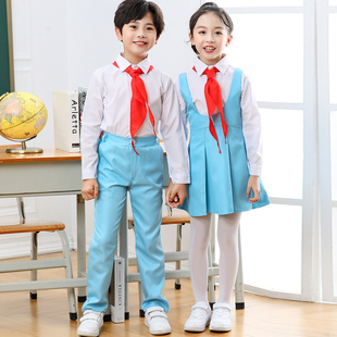 中小学生大合唱表演服儿童诗歌朗诵演出服千人献词团幼儿园校服新
