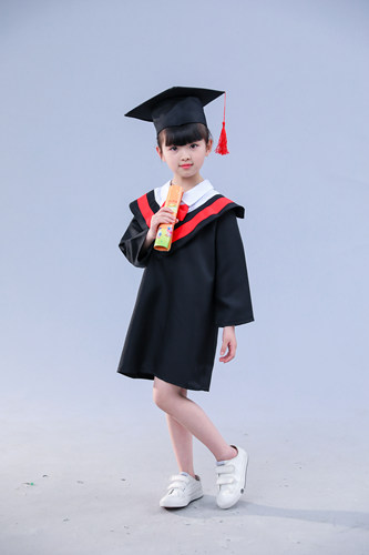 儿童博士服幼儿园小学毕业照服装学士服毕业礼服拍照衣服博士帽子