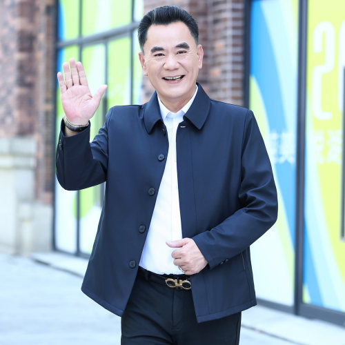 秋季外套男爸爸装行政夹克男装