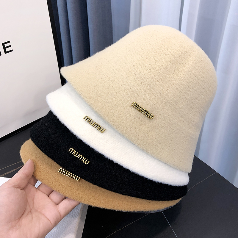 高级感素颜大头围保暖水桶帽春秋