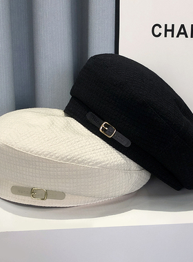 秋冬季英伦贝雷帽女小众设计感日系复古蓓蕾帽ins网红画家帽子潮