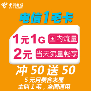 电信抖音卡日租卡国内上网卡畅享国内流量套餐