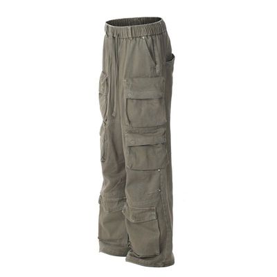 DC+C806美式高街vibe机能多口袋工装裤男士潮牌宽松阔腿休闲裤子