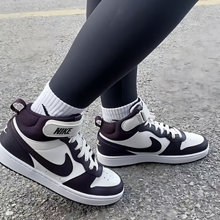 Nike Court Borough Mid  男女复古高帮休闲运动板鞋 839977-101