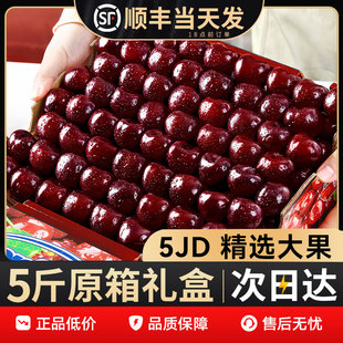 智利车厘子新鲜水果原箱科迪亚5JD礼盒装当季整箱5斤吉制樱桃奥数