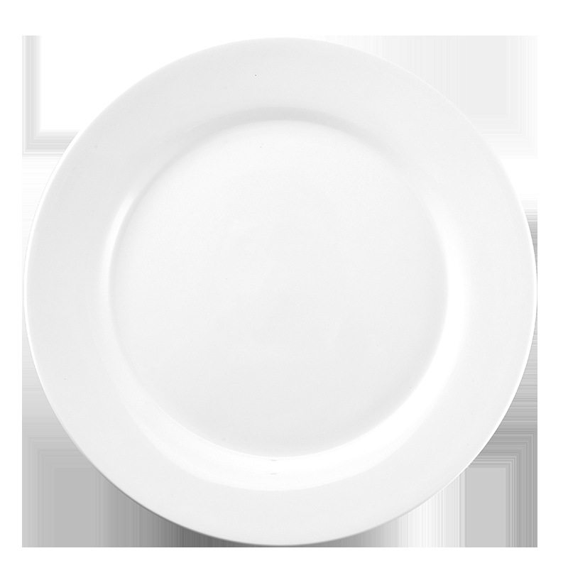 牛排餐盘盘子白色创意家用陶瓷菜盘碟子西餐餐具平盘白瓷盘西餐盘