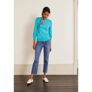 针织衫 英伦b Westmoreland高圆领套头气球袖 女款 四色 den