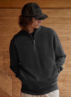 新式街头潮牌ILU 男款 Tottenham毛圈Polo领卫衣 三色