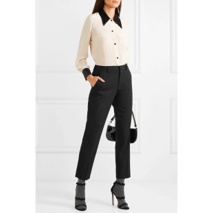 NOODLES女款意系顶奢M日本三醋酸面料西裤休闲裤