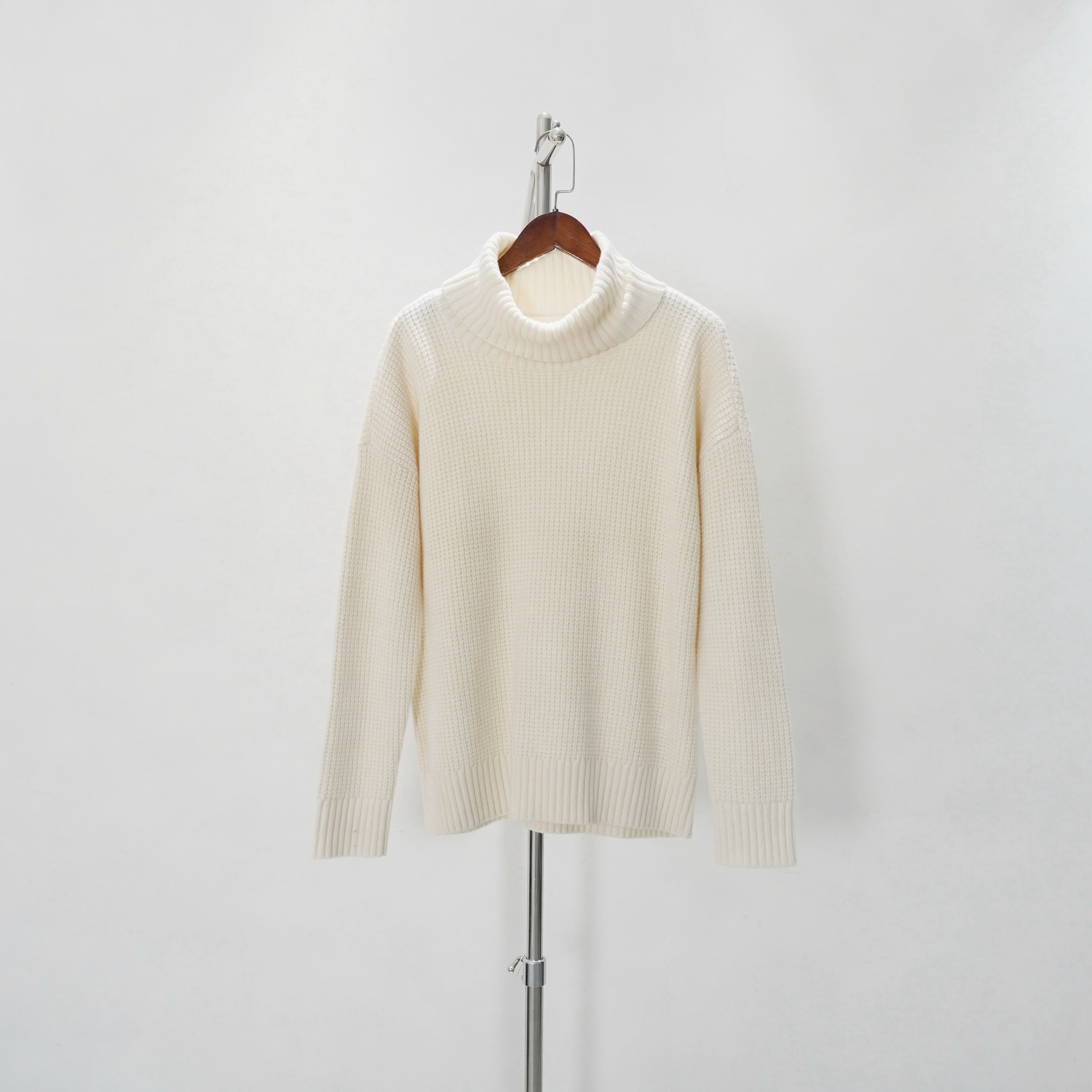 美系经典R 女款 简约大高领套头粗针长袖毛衣针织衫 五色