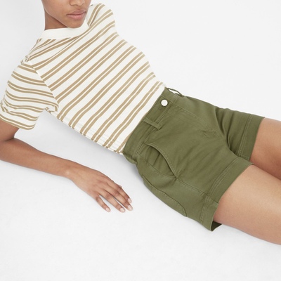 弹力棉质斜纹休闲短裤热裤