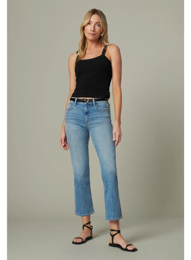 洛杉矶轻奢j*e's 女款 CALLIE水洗高腰裁剪靴形微喇牛仔裤 两色