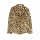 999 复古豹纹金属花卉 上衣衬衫 纽约设计师A O真丝印花长袖