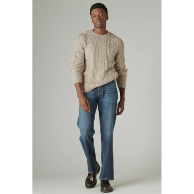 美系中产LB181水洗蓝做旧直筒裤