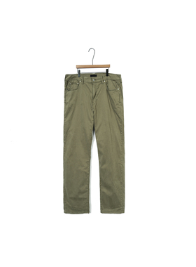 美系复古单宁LB 男款 411athletic taper绿色弹力直筒休闲裤