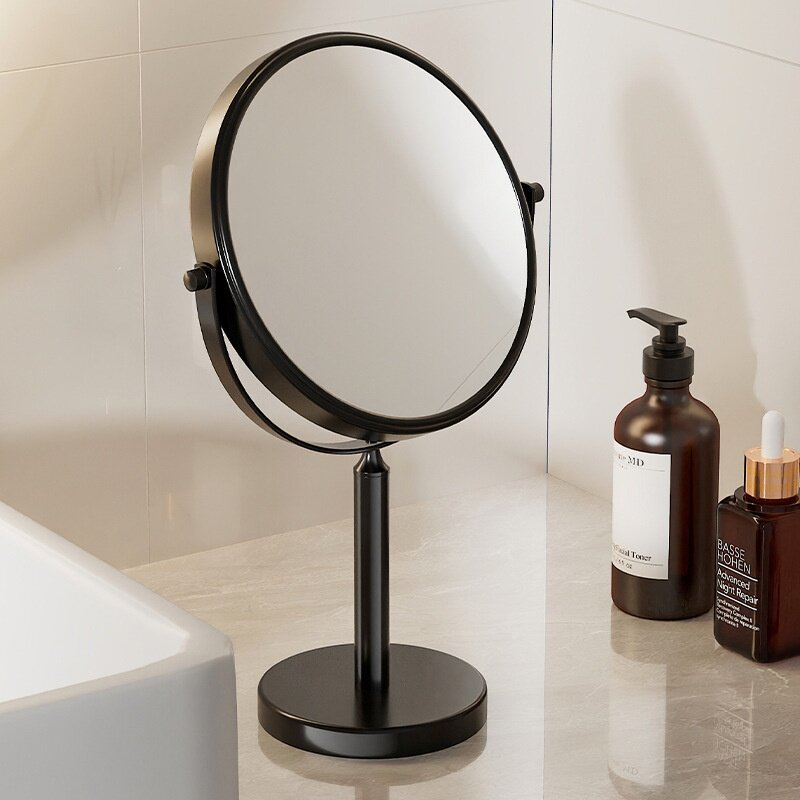 镜子化妆镜台式桌面家用学生宿舍立式放大高清双面梳妆美容镜