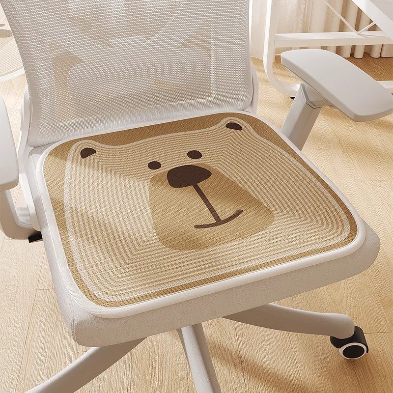 卡通凉席坐垫夏季通风透气冰丝凉席屁股垫学生久坐防滑凳子椅子垫,居家布艺,美臀垫/保健坐垫,淘宝优惠券,粉丝福利购,淘宝优惠卷