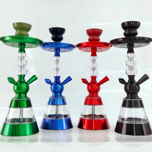 阿拉伯水烟全套铝合金水烟壶多色水烟配件hookah亚克力水烟