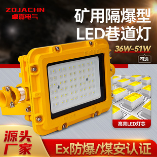现货矿用隔爆型LED巷道灯DGS36~51W/127LA方形高亮节能防爆照明灯