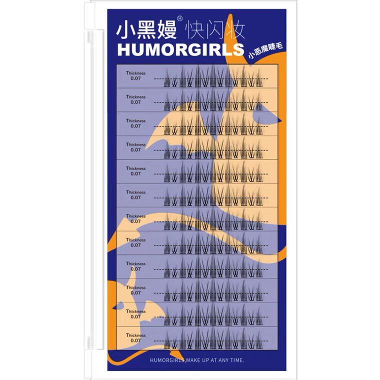 humorgirls小黑嫚小恶魔睫毛cos二次元漫画分段式网红仙子混合装