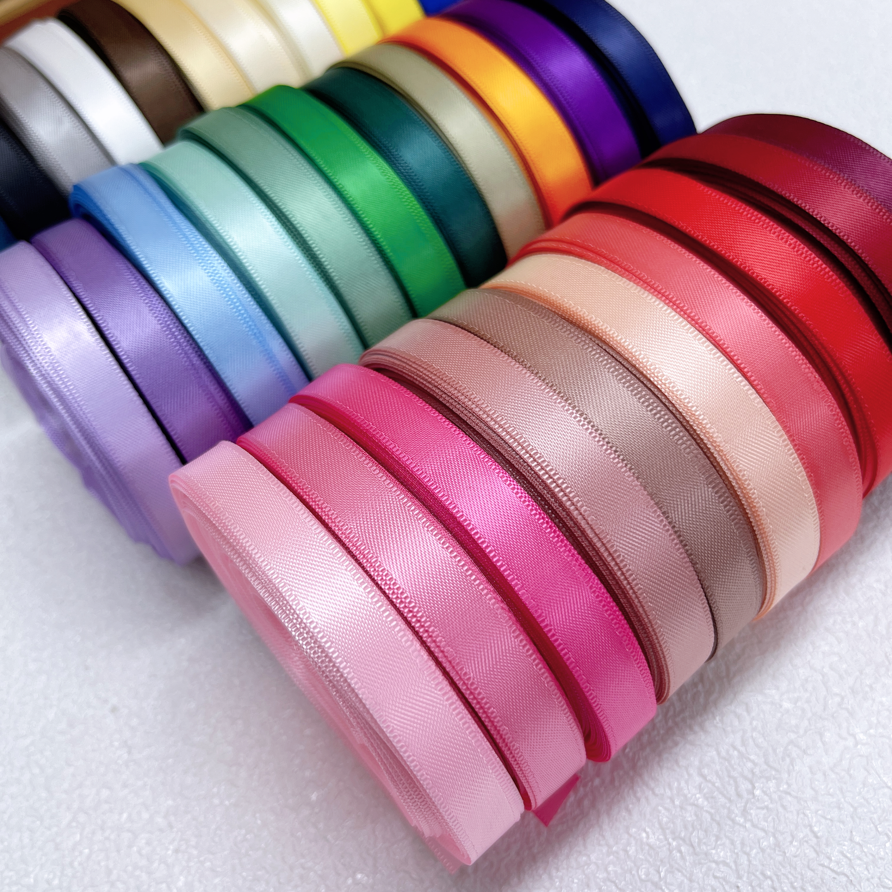 1cm双面涤纶丝带彩带蝴蝶结花束