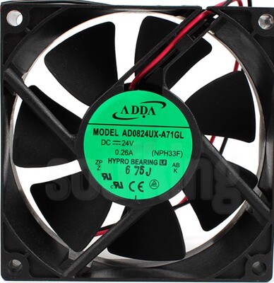 台湾ADDA风扇 AD0824UX-A71GL 8025 DC24V 0.26A电梯散热风扇
