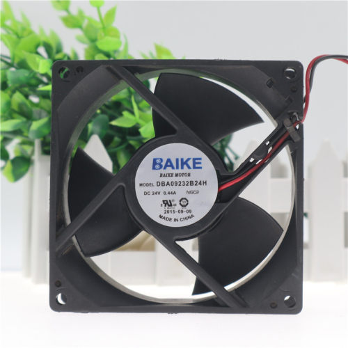 BAIKE 9232 9CM DBA09232B24H DC24V 0.44A 2线 变频器风扇