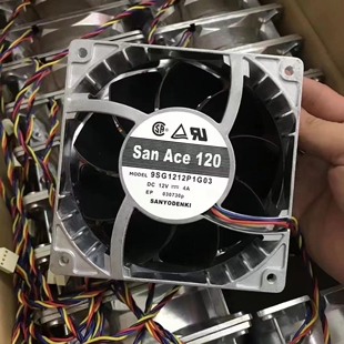 9SG1212P1G03 12CM 12038 铝合金耐高温暴力散热风扇 12V 三洋