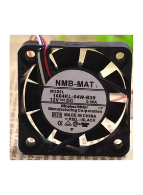 NMB 1604KL-04W-B39 4cm 4010 12V 0.09A 安川伺服驱动器散热风扇